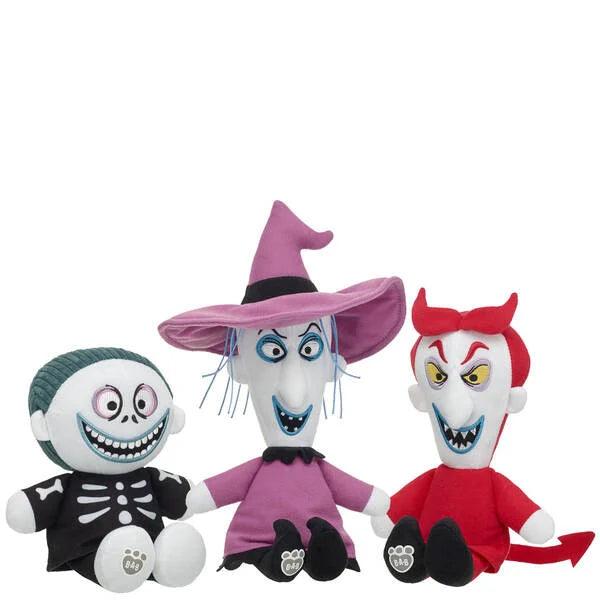 Disney Tim Burton's The Nightmare Before Christmas Lock, Shock, and Barrel Pre-Stuffed Set Build-A-Bear Workshop Australia