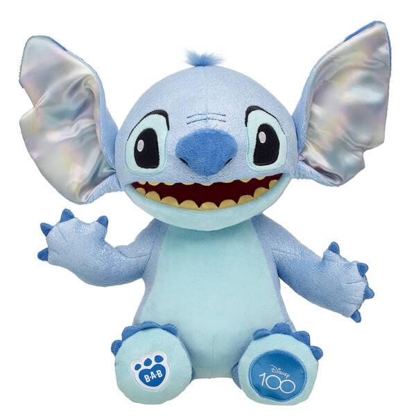 Build A Bear Workshop sale Disney100 Celebration Stitch with Silver Gifting Bow