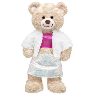 Faux Fur Sequin Skirt Outfit - Build-A-Bear Workshop Australia