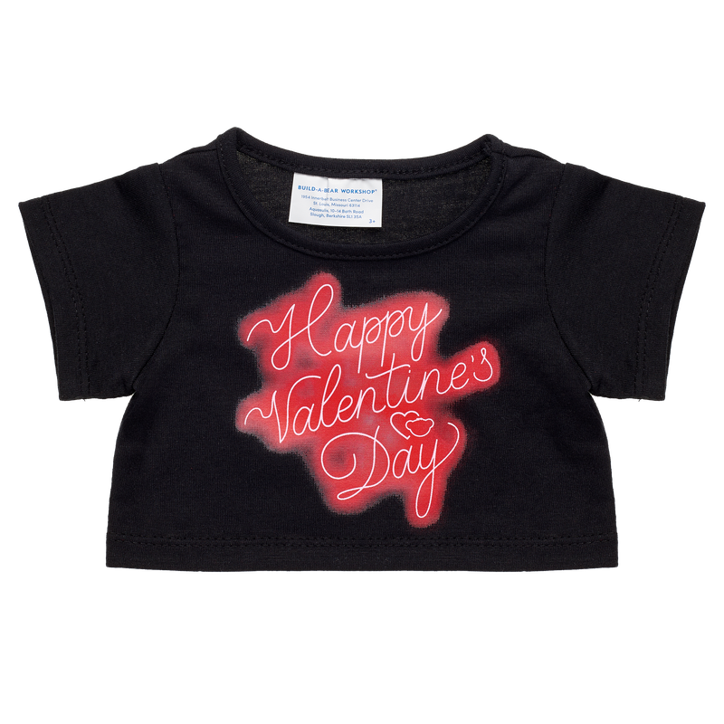 Happy Valentines Day Neon Shirt - Build-A-Bear Workshop Australia