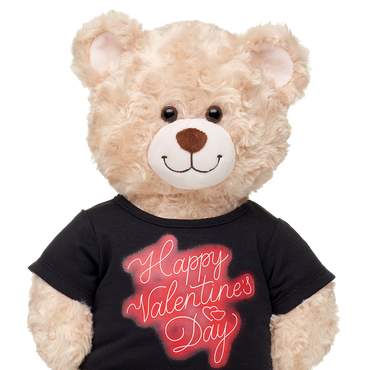 Happy Valentines Day Neon Shirt Build-A-Bear Workshop Australia