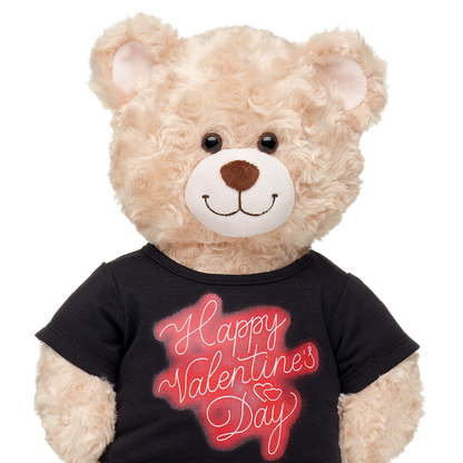 Happy Valentines Day Neon Shirt Build-A-Bear Workshop Australia