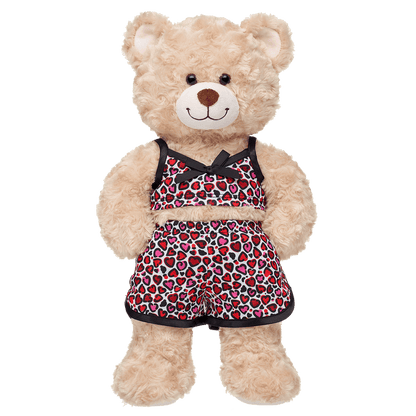 Leopard Hearts Cami Sleep Set - Build-A-Bear Workshop Australia