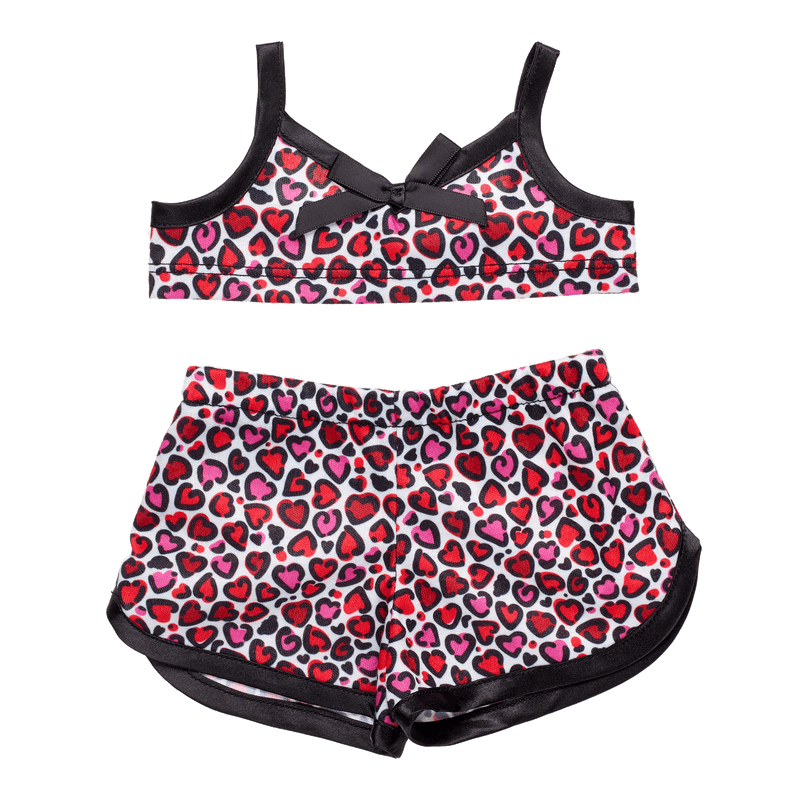 Leopard Hearts Cami Sleep Set - Build-A-Bear Workshop Australia