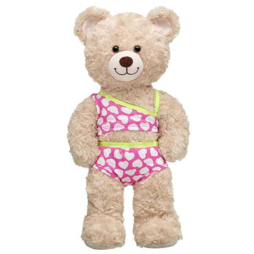 Pink Hearts Two-Piece Swimsuit - Build-A-Bear Workshop Australia