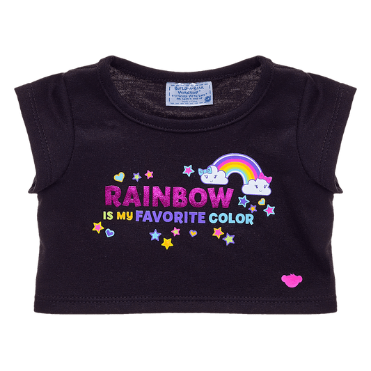 Rainbow Is My Favourite Colour T-Shirt Build-A-Bear Workshop Australia