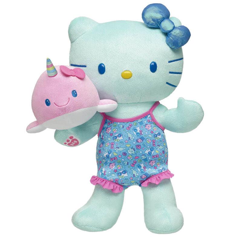 Sanrio® Summer Waves Hello Kitty® Plush with Swimsuit and Narwhal - Build-A-Bear Workshop Australia