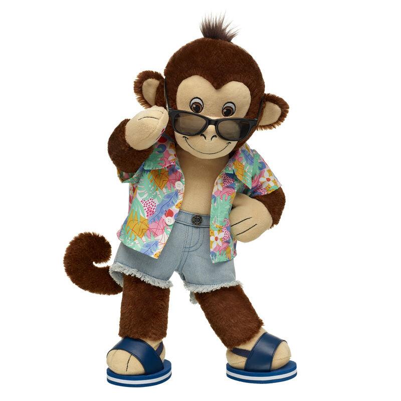 Smiley Monkey Soft Toy Tropical Summer Gift Set Build-A-Bear Workshop Australia