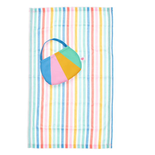 Stripe Towel and Tote Set Build-A-Bear Workshop Australia