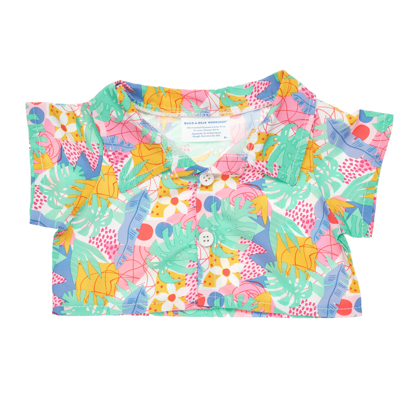 Tropical Button Up Shirt Build-A-Bear Workshop Australia