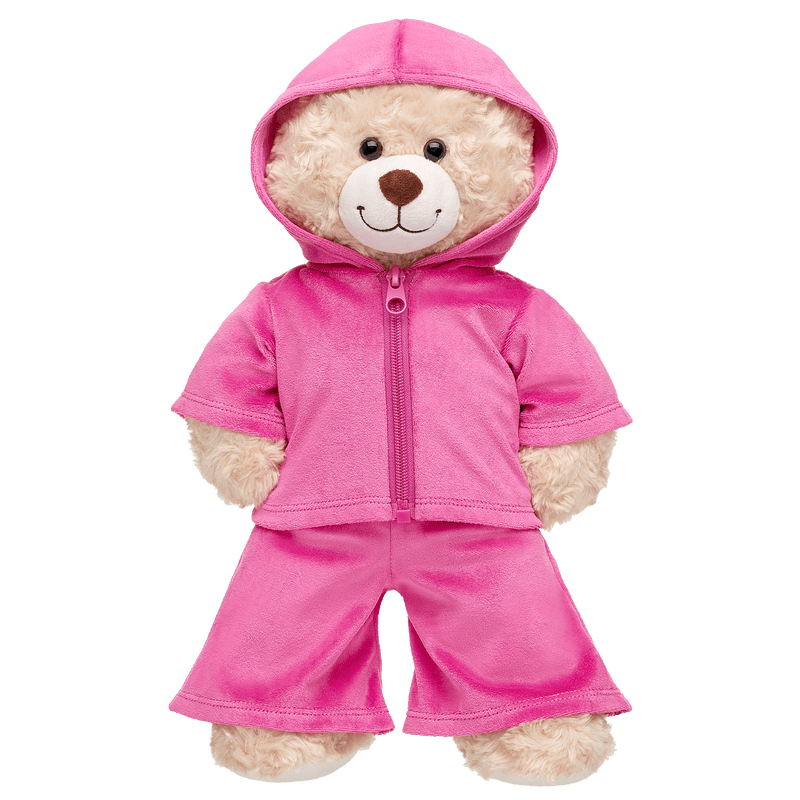 Y2K Fashions Pink Velvet Tracksuit Build-A-Bear Workshop Australia