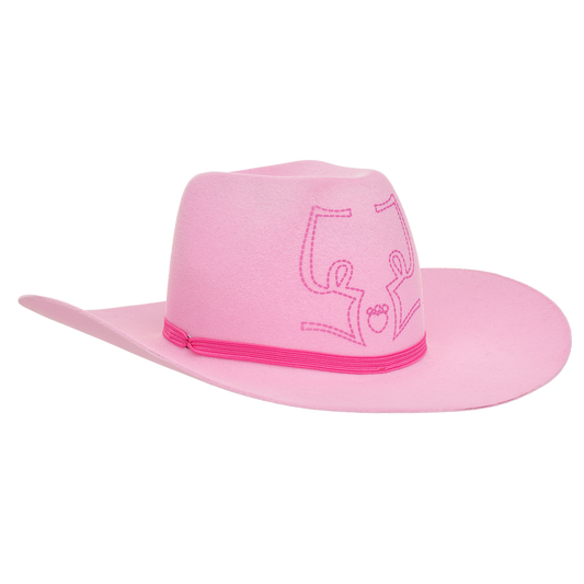 Pink Cow Girl Hat