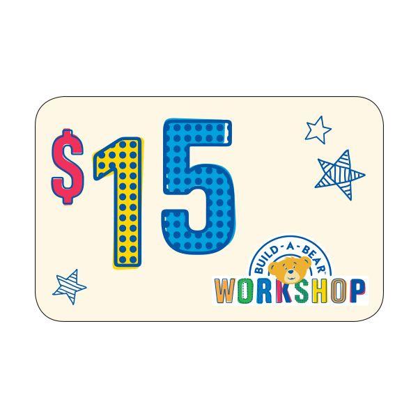 $15 In-Store Use Gift Card - Build-A-Bear Workshop Australia