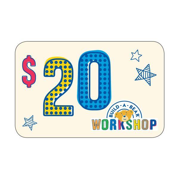 $20 In-Store Use Voucher Build-A-Bear Workshop Australia