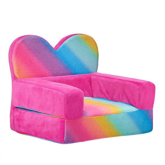 Rainbow Heart Chair Bed