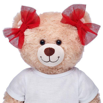 2pk Red Sparkle Bows - Build-A-Bear Workshop Australia