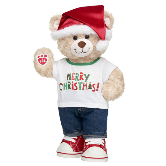 Happy Hugs Teddy Bear Santa Gift Set