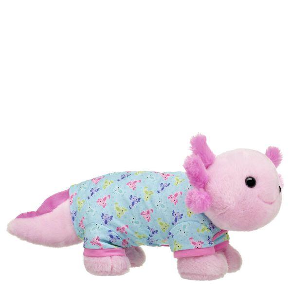 Build a Bear Rainbow Axolotl NWT with rainbow sleeper and on sale blueberry scent