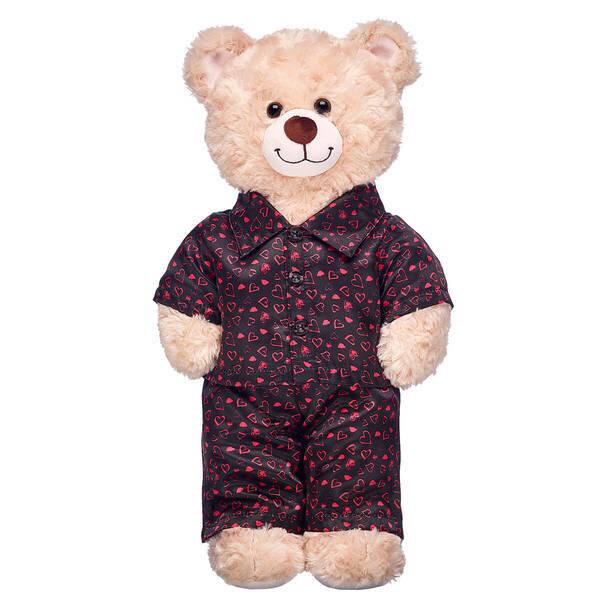 Black Heart Satin Pajamas Build-A-Bear Workshop Australia