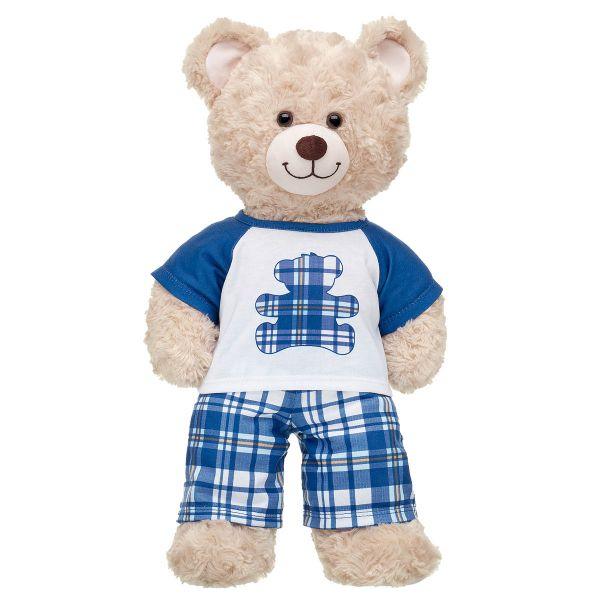 Blue Plaid PJ Set Build-A-Bear Workshop Australia