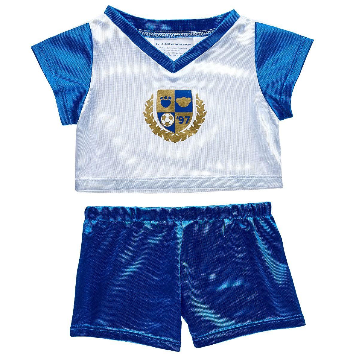 Blue and White Soccer Uniform - Build-A-Bear Workshop Australia