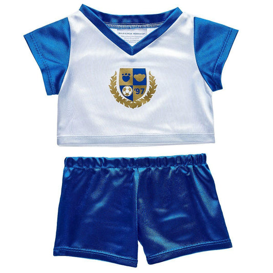 Blue and White Soccer Uniform Build-A-Bear Workshop Australia