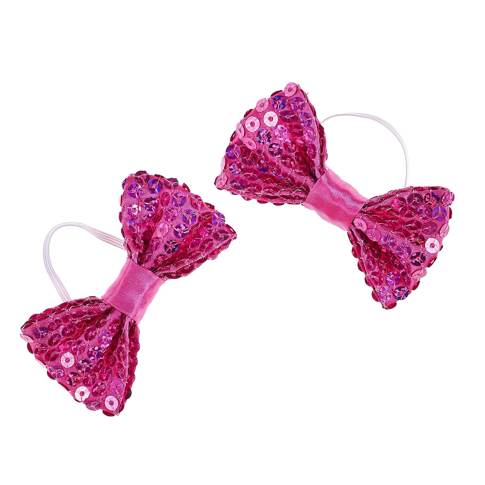 Fuschia Sparkle Bows - 2 pack Build-A-Bear Workshop Australia