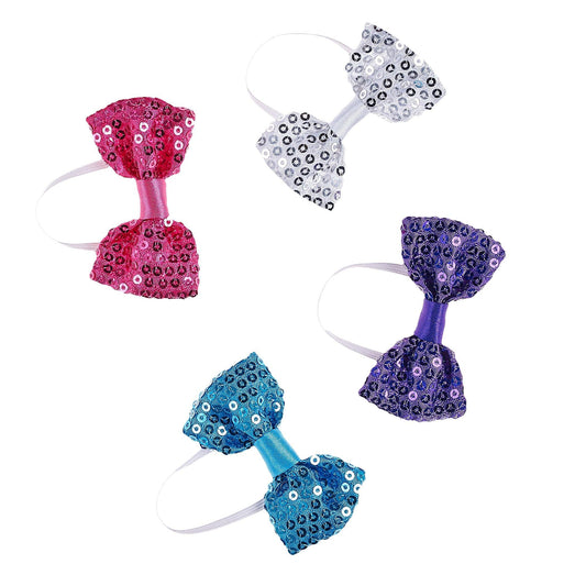 Multicolor Sparkle Bow Set 4 pc. Build-A-Bear Workshop Australia