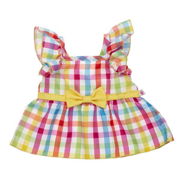 Plaid Flutter Sleeve Dress Build-A-Bear Workshop Australia