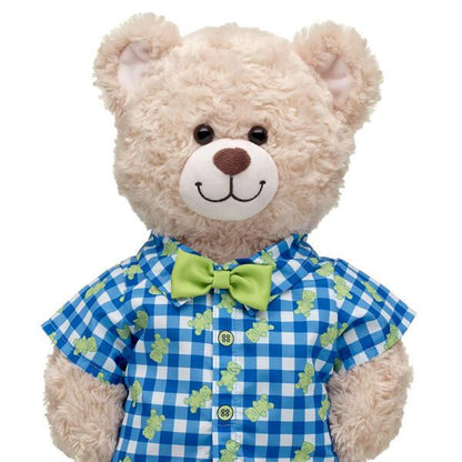 Plaid Frog Shirt with Bow Tie Build-A-Bear Workshop Australia