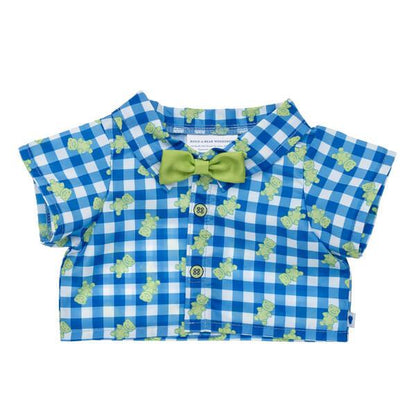 Plaid Frog Shirt with Bow Tie Build-A-Bear Workshop Australia