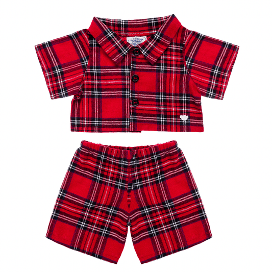 Red Plaid Pjs Build-A-Bear Workshop Australia