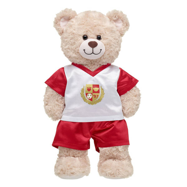 Red & White Soccer Uniform Build-A-Bear Workshop Australia