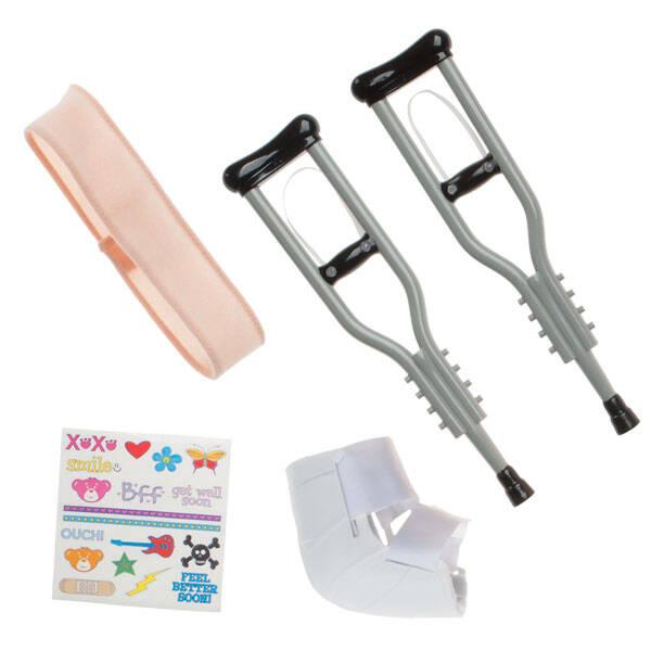 Silver Crutches Set - Build-A-Bear Workshop Australia