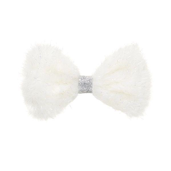 White Furry Bow - Build-A-Bear Workshop Australia