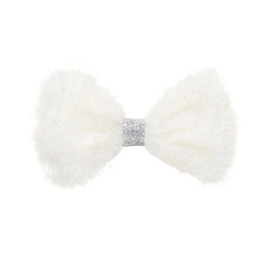 White Furry Bow Build-A-Bear Workshop Australia